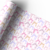 ALL GIRLS CLUB STRIPED RIBBON BOWS | PREMIUM LEATHERETTE FABRIC - Eliza Henri