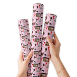PINK EQUESTRIAN GIRL | PREMIUM FAUX LEATHER FABRIC