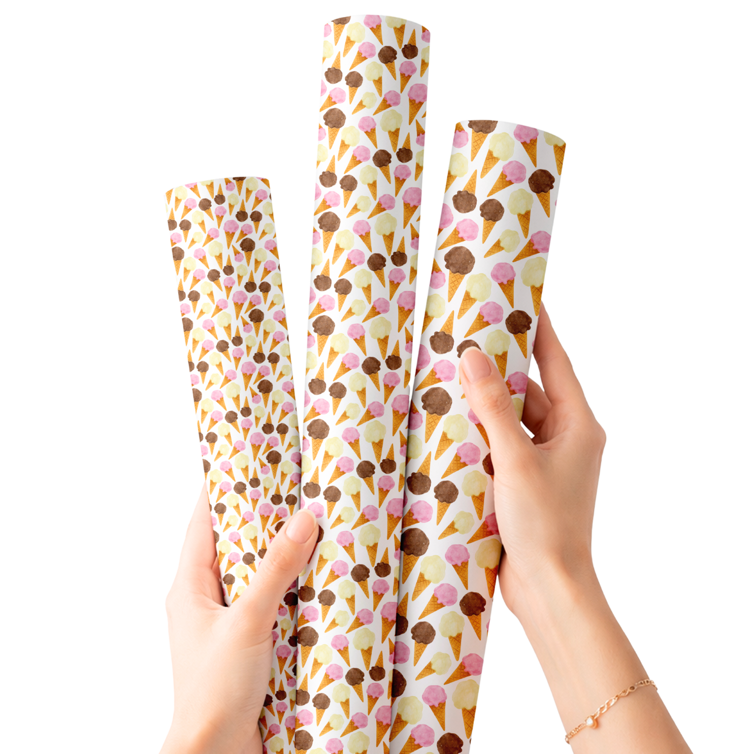 Neapolitan Scoops | Premium Faux Leather Fabrics - Eliza Henri