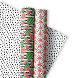 WATERMELON MONO FAUX LEATHER FABRIC- TRIO SET