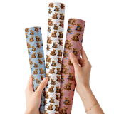 Super Daddy Teddy Bears | Premium Faux Leather Fabric