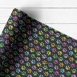 DOODLE RAINBOW PAWS | PREMIUM LEATHERETTE FABRIC - Eliza Henri