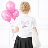 Custom Dtf Transfer- Simple Pink Hearts- School Leavers 2026