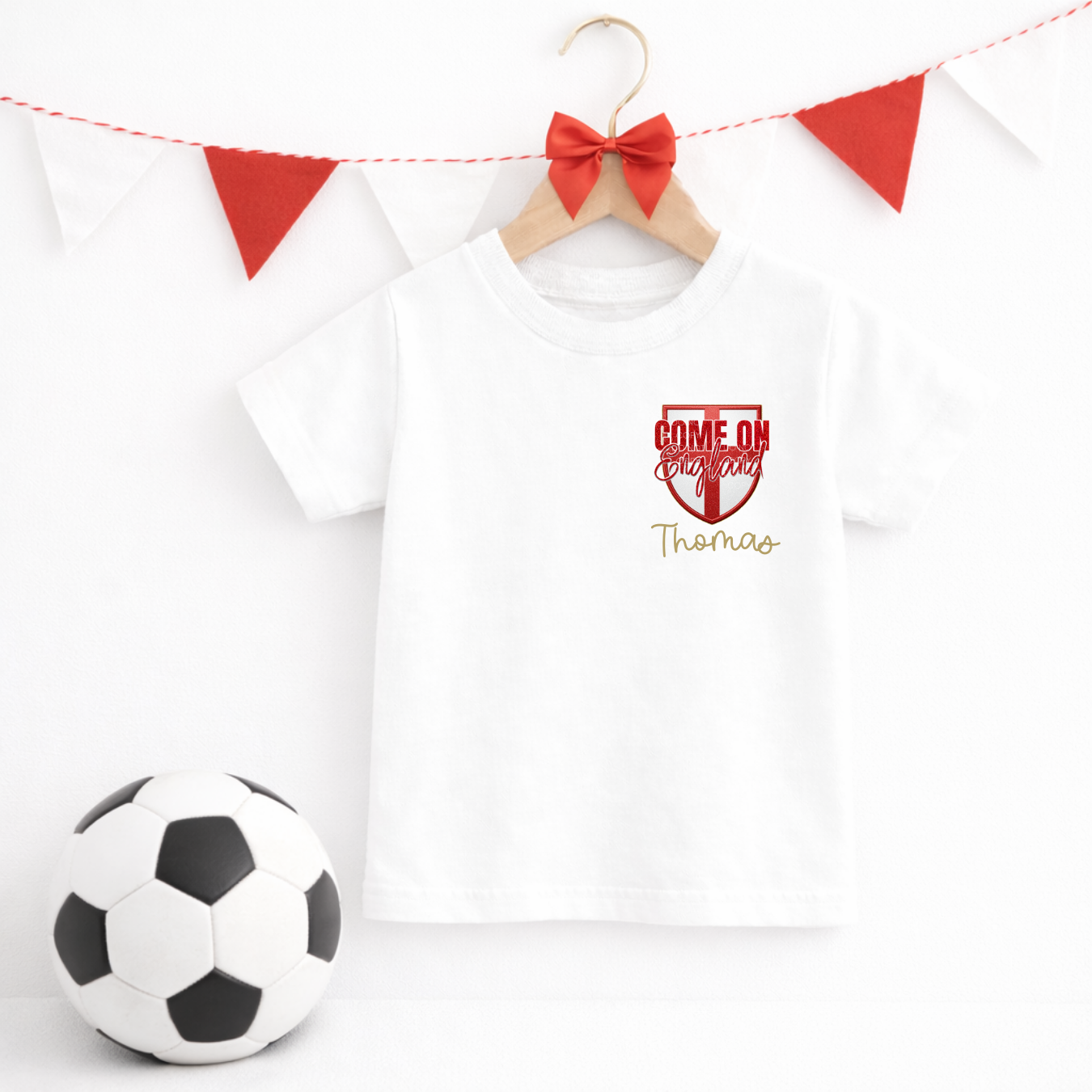 DTF TRANSFER- WORLD CUP 2026- ENGLAND SHIELD- POCKET SIZE - Eliza Henri