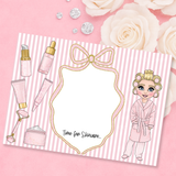 PERSONALISED FAUX LEATHER BEAUTY MATS | GIRL'S SKINCARE EDITION