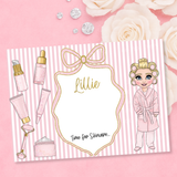 PERSONALISED FAUX LEATHER BEAUTY MATS | GIRL'S SKINCARE EDITION