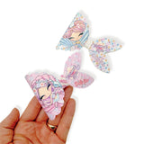 Out with the Mermaid Bows 3.5” | Pre Cut DIY Hair Bow Loops