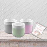 Two Tone Plant Pot 12cm - Eliza Henri