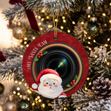 Santa Cam Faux Leather Baubles- Pre-Cut