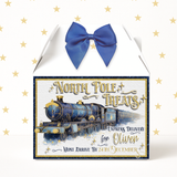 NORTH POLE NAVY TRAIN - TREAT BOX LABELS- SOLVENT DECAL