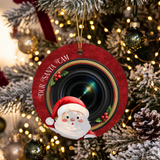 Santa Cam Faux Leather Baubles- Pre-Cut
