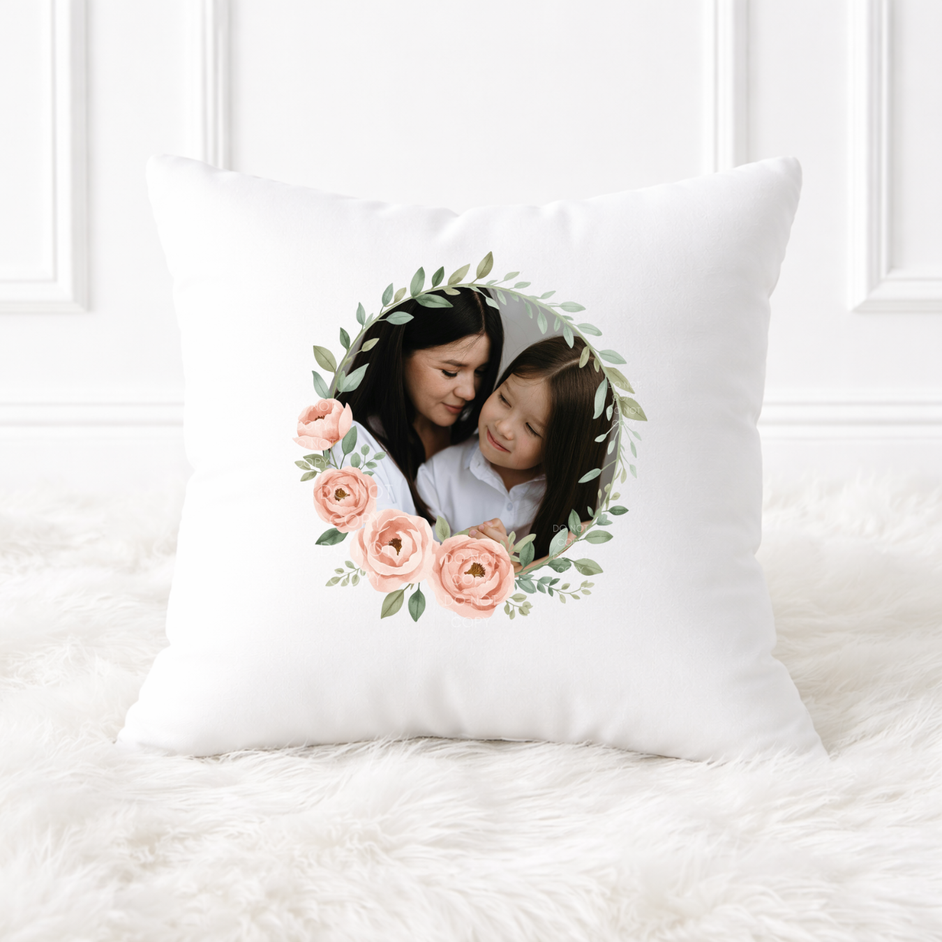 CUSTOM DTF TRANSFER- MOTHERS DAY BOTANICAL PHOTO FLORAL WREATH - Eliza Henri