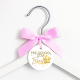 Pre-School Star Personalised Faux Leather Hanger Tags- Pre-Cut