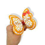 Butterfly-shaped hair clip with pencil designs for school bows 