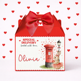 VALENTINES - RED BUNNY GIRL- TREAT BOX