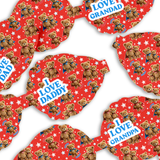 SUPER TEDDY BOWS RED 3.5” | PRE CUT DIY HAIR BOW LOOPS