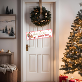 SANTA'S BEEN CHRISTMAS PVC BANNERS