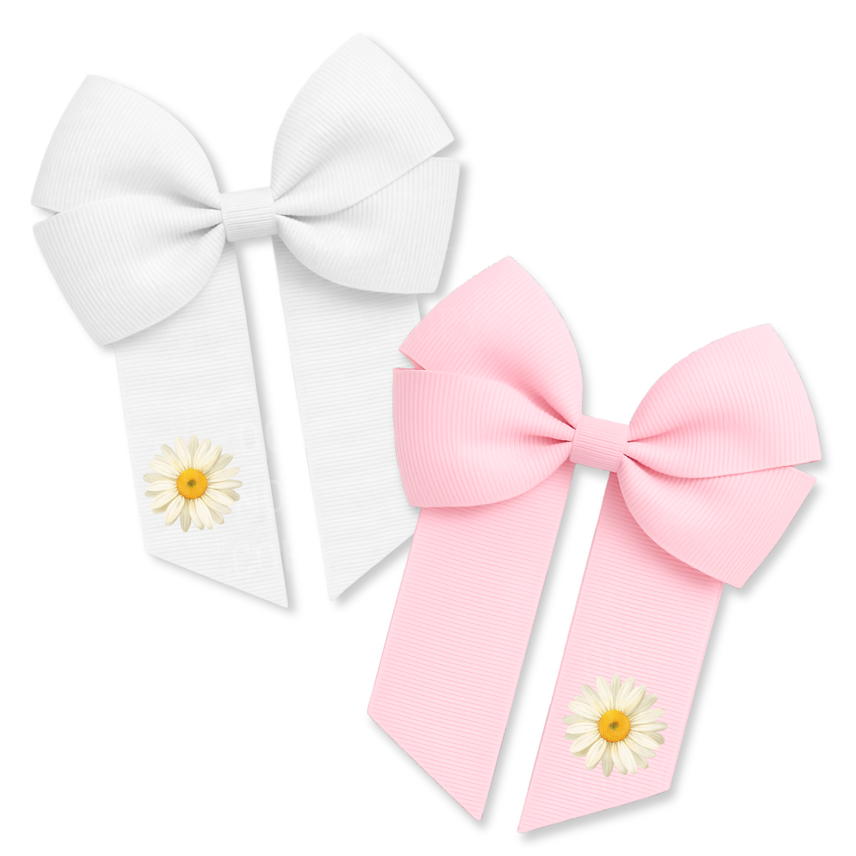 DTF MINI BOW TRANSFERS- DAISY FLOWERS- PACK OF 3 - Eliza Henri