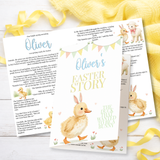 PRINTED RANGE- YELLOW DUCK BUNNY-  BLANK STORY BOOKLET - Eliza Henri