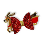 Santa’s Sleigh Embroidered Bow Tails - Eliza Henri