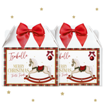 Merry Christmas - Traditional Christmas Rocking Horse- Treat Box Topper - Eliza Henri