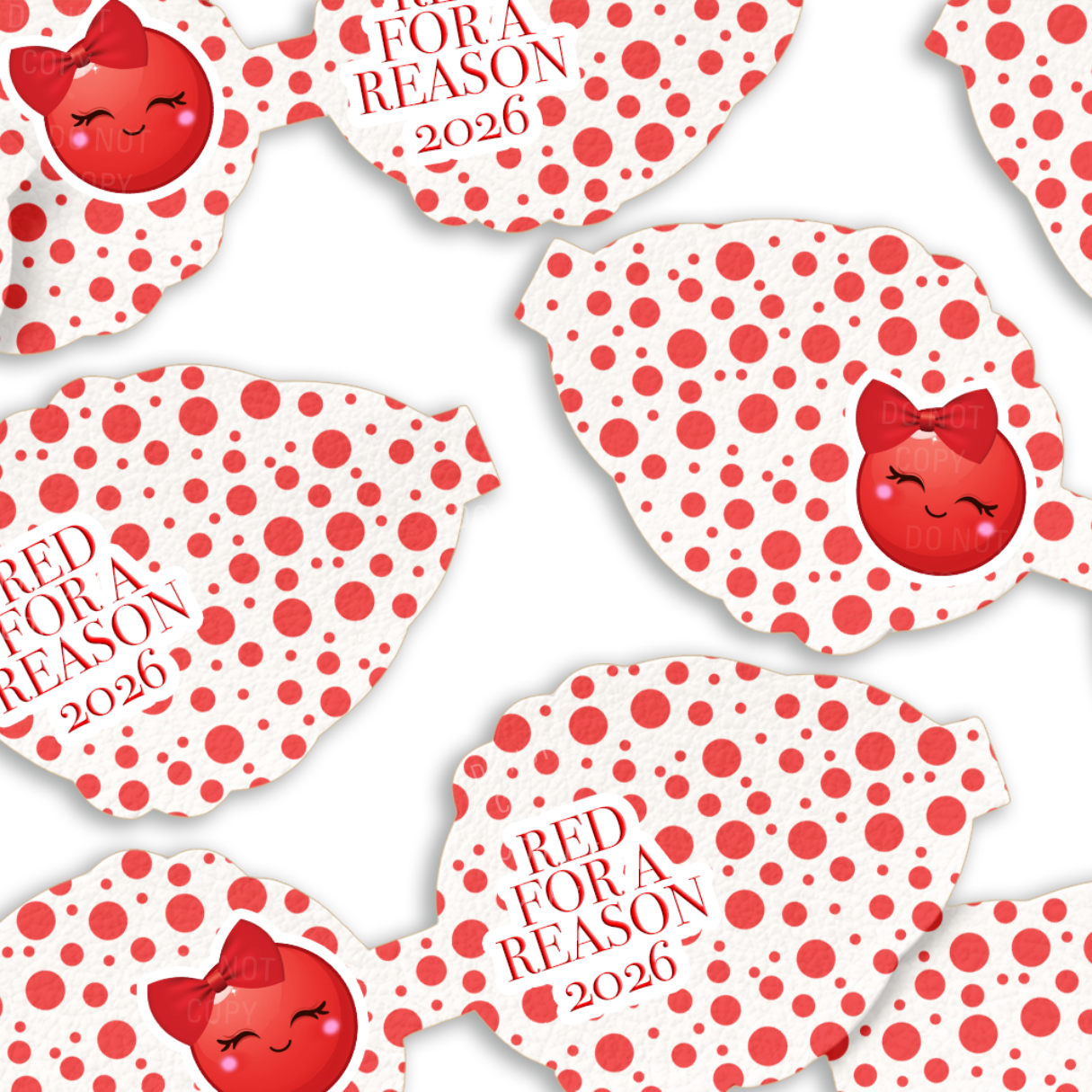 RED FOR A REASON 2026 NOSES 3.5” | PRE CUT DIY HAIR BOW LOOPS - Eliza Henri