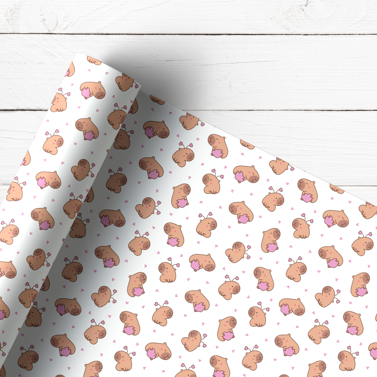 LOVE CAPYBARA | PREMIUM LEATHERETTE FABRIC - Eliza Henri