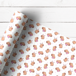 LOVE CAPYBARA | PREMIUM LEATHERETTE FABRIC - Eliza Henri