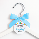 WELSH FIRST DAY OF SCHOOL LEATHERETTE HANGER TAGS- PRE CUT- BLUE