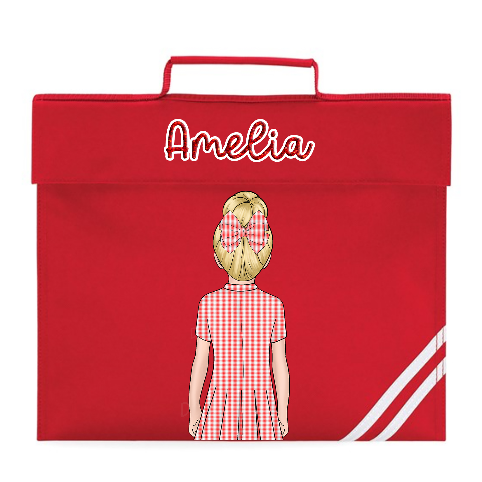 SUMMER DRESS GINGHAM SCHOOL DOLLY BOOK BAG DTF - Eliza Henri