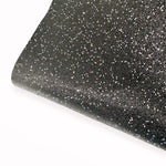 Cosmic Black Lux Premium Fine Glitter Fabric for making hair bows