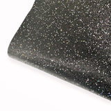 Cosmic Black Lux Premium Fine Glitter Fabric for making hair bows