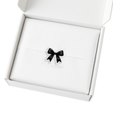 BLACK COQUETTE BOW CUSTOM CUT SOLVENT STICKER- GLOSSY OR MATTE - Eliza Henri