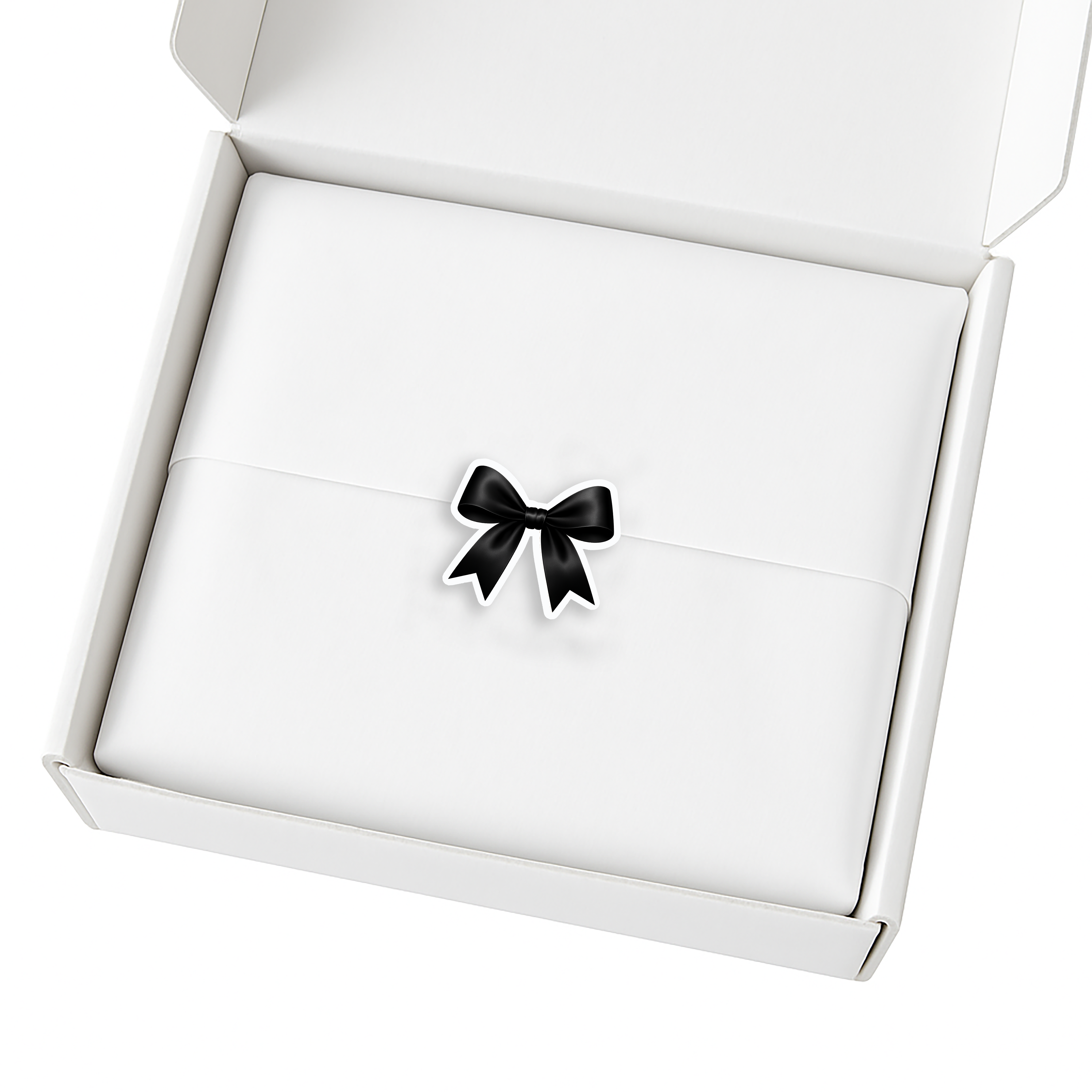 BLACK COQUETTE BOW CUSTOM CUT SOLVENT STICKER- GLOSSY OR MATTE - Eliza Henri