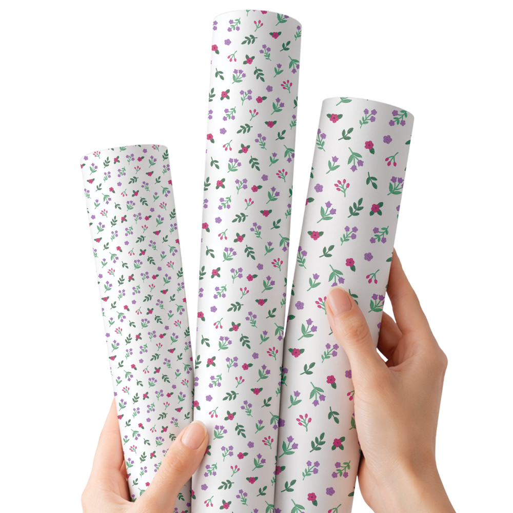 Ditsy Petals & Promises | Premium Faux Leather Fabric - Eliza Henri