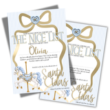 Nice List Certificates - Blue Carousel Edition 2026- A4 Premium Card