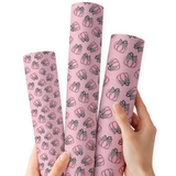 Blush Pumpkin Patch | Premium Faux Leather Fabric