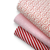 Bow, Ho, Ho Trio Set | Glitter & Faux Leather Fabrics