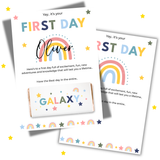 Rainbow- First Day of School in the entire Galaxy Board- Blue