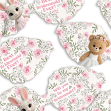 Sweet Floral Bloom Bridesmaid Bows 3.5” | Pre-Cut Hair Bow Loops