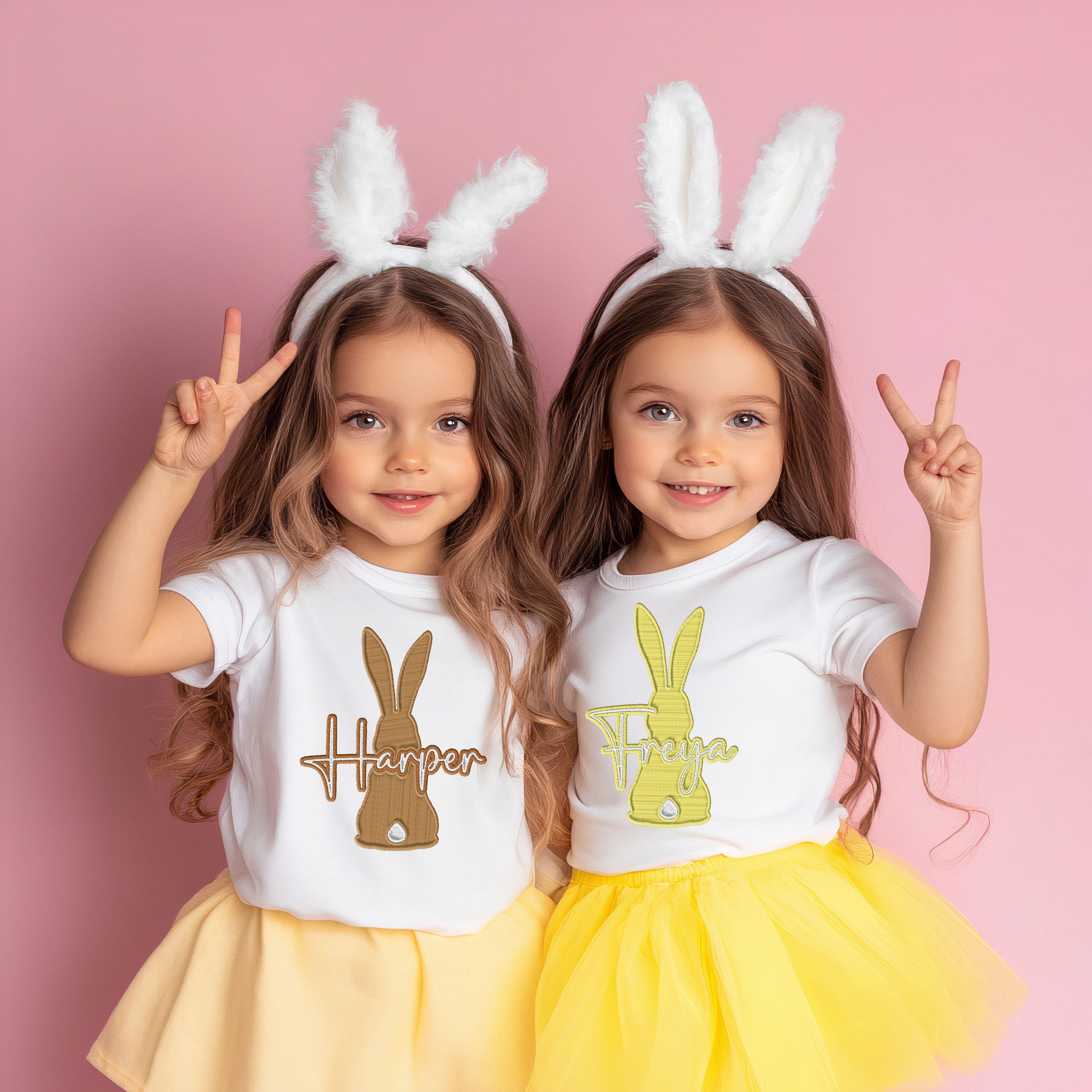 CUSTOM DTF TRANSFER - EMBROIDERY EFFECT- BUNNY BUMS - Eliza Henri