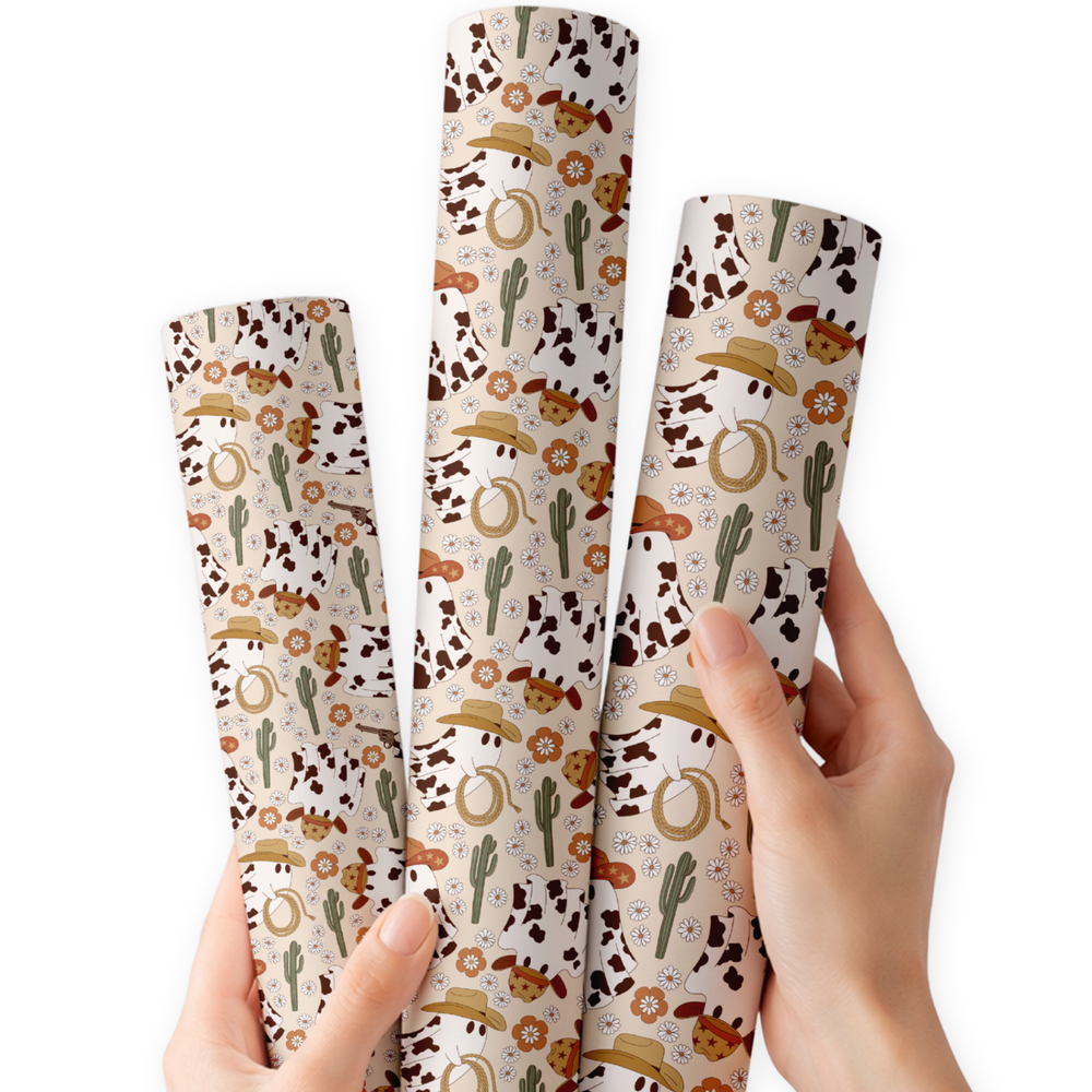 Ghostie Cowboys | Premium Faux Leather Fabric