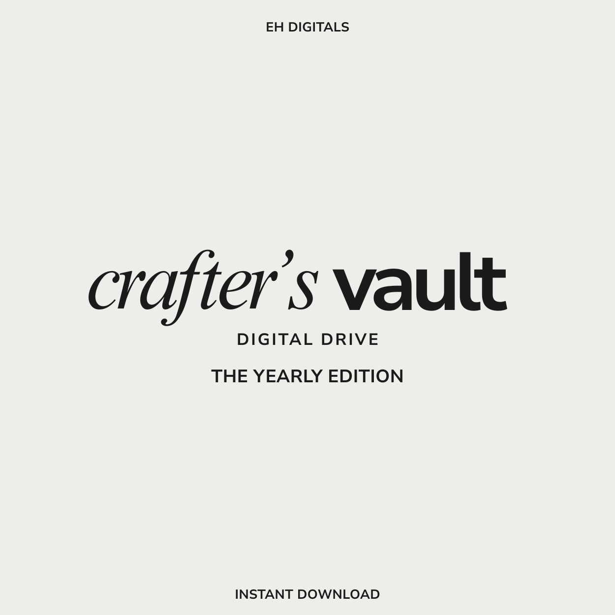THE CRAFTER’S VAULT- DIGITAL IMAGE DRIVE- YEARLY ACCESS PASS - Eliza Henri