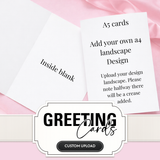 Custom Greetings Cards | Upload your own designs