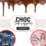 CUSTOM PRINTED CHOCOLATE TUB DECAL