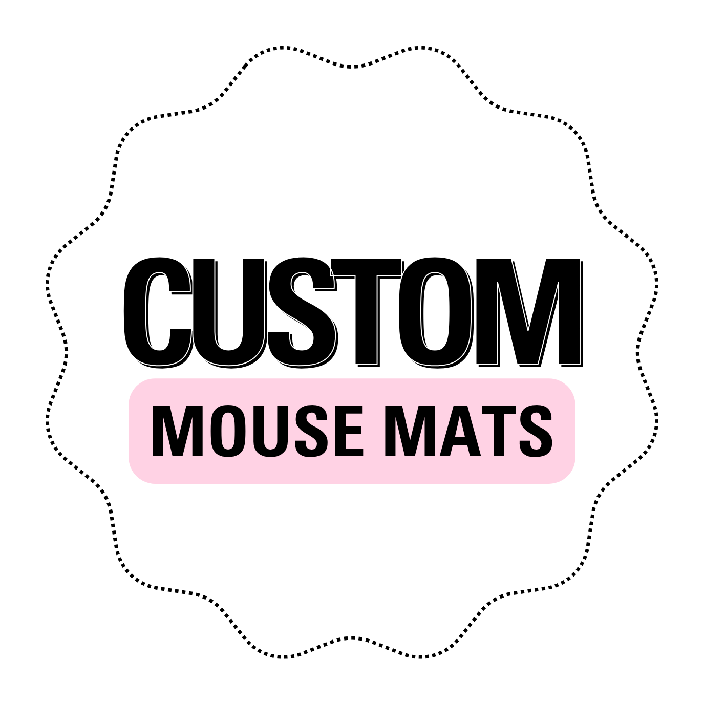 CUSTOM PRINTED faux leather MOUSE MAT - Eliza Henri crafts