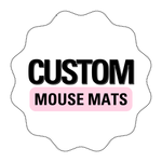 CUSTOM PRINTED faux leather MOUSE MAT - Eliza Henri crafts