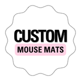 CUSTOM PRINTED faux leather MOUSE MAT - Eliza Henri crafts