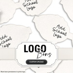 Custom School Logo Bows 3.5” | Pre-Cut Hair Bow Loops - Eliza Henri