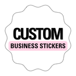 CUSTOM LOGO BUSINESS STICKERS- GLOSSY OR MATTE - Eliza Henri
